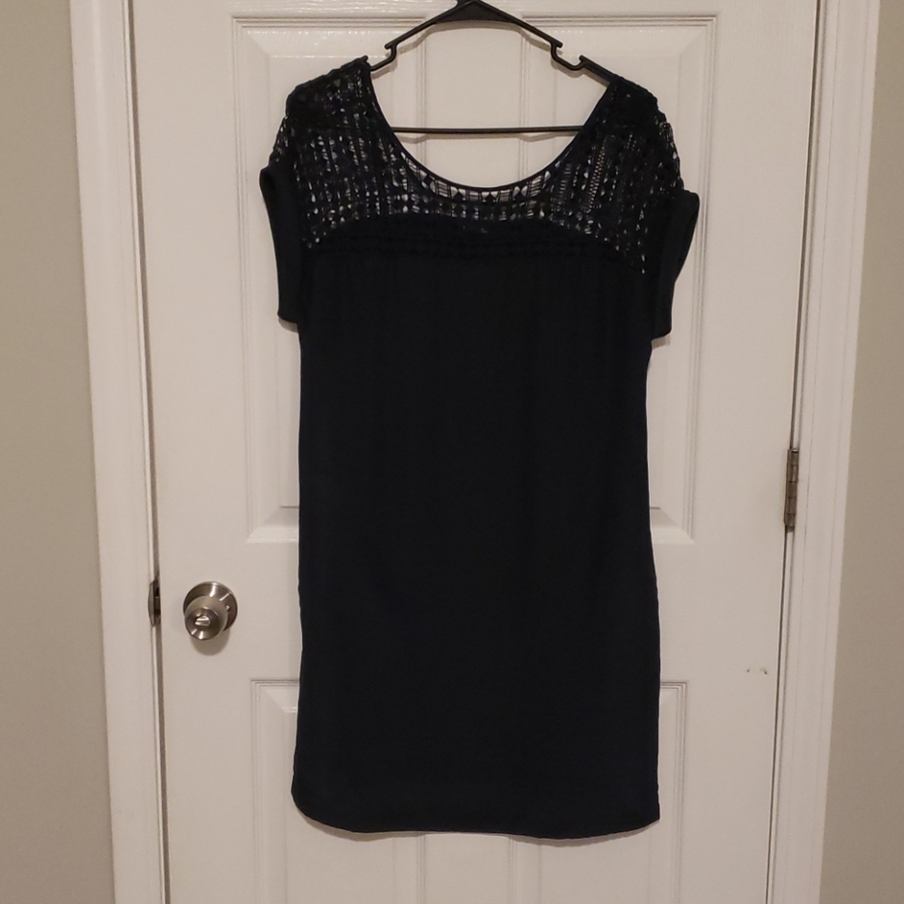 Massimo Dutti Laser Cut Midi Dress